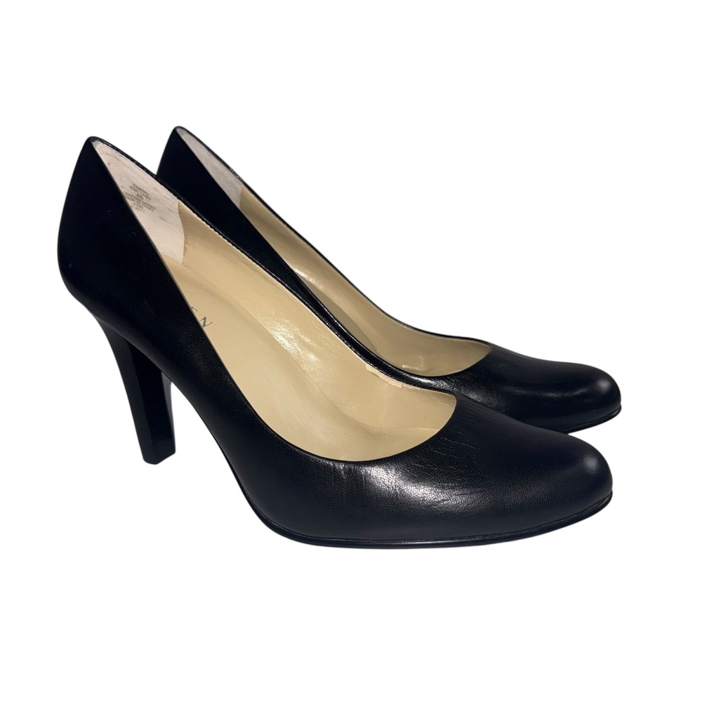 Lauren by Ralph Lauren Zamora Pump Women's High Heel - Size 8B- Black Leather
